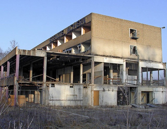 Mit dem Eigentmer der Hotelruine am A...tteilung bislang noch keine Einigung.   | Foto: Rainer Obert