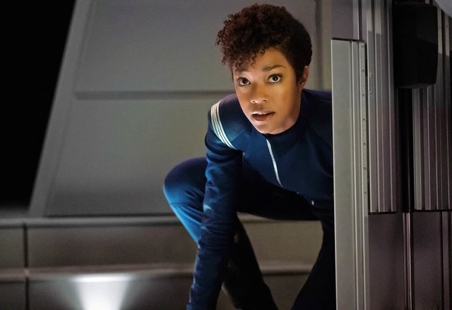 Sonequa Martin-Green als Erste  Offizi...s &#8222;Star Trek: Discovery&#8220;.   | Foto: Jan Thijs/CBS Interactive/Netflix/dpa