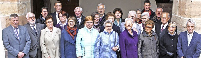 Die aktuellen Mitglieder des Gottenhei...henchors, der 200. Geburtstag feiert.   | Foto: Mario Schneberg/Privat