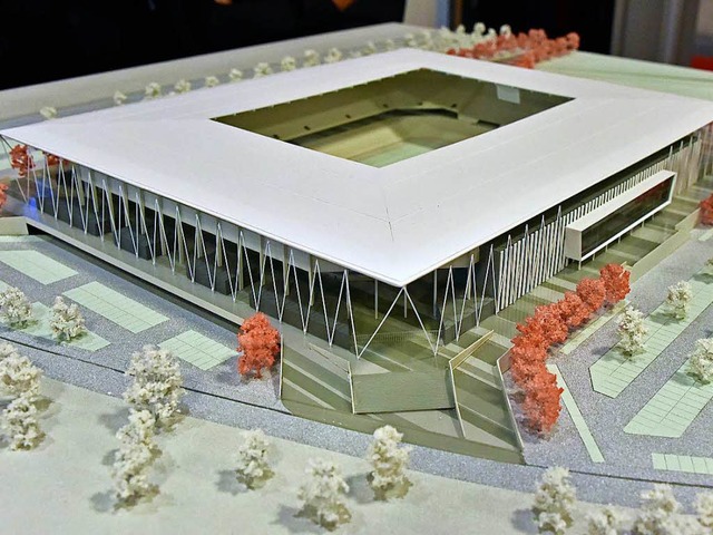 Der Siegerentwurf des neuen SC-Stadions  | Foto: Michael Bamberger