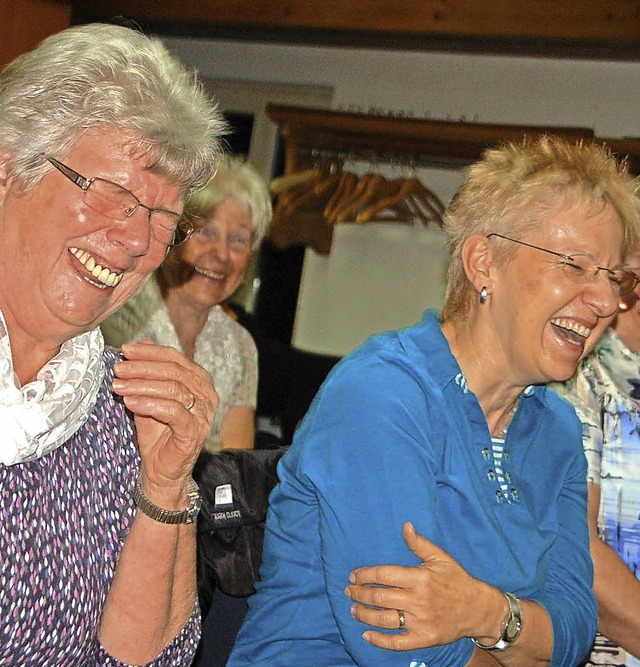 Die Teilnehmerinnen lachten herzhaft.  | Foto: Petra Wunderle