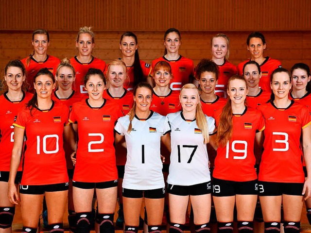 Die deutschen Volleyballerinnen  | Foto: dpa