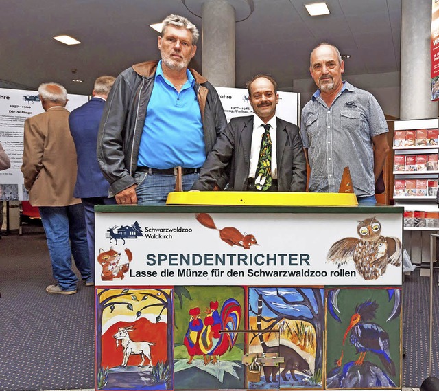 Peter Hoch, Ralf Volk und Andreas Frh...#8222;60 Jahre Schwarzwaldzoo&#8220;.   | Foto: Helmut Rothermel