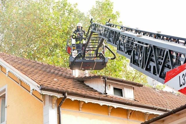 Brand in Lrracher Innenstadt endet glimpflich