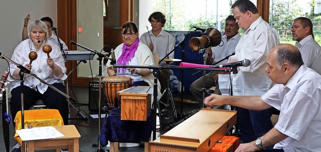 Mit meditativen Klangwelten und Lieder...n des Festivals &#8222;Tasten&#8220;.   | Foto: Roswitha Frey