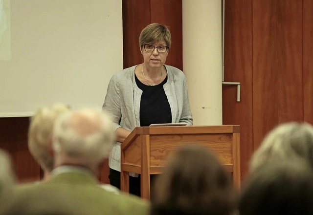 Eine der Referentinnen in Friesenheim: Rosi Kienzler   | Foto: Chr. Breithaupt