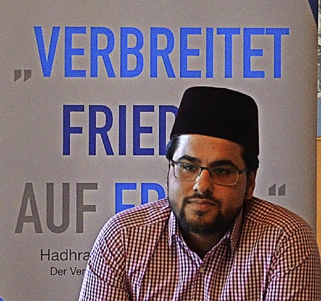 Imam  Mansoor Ahmed Ghuman von der Ahmadiyya Muslim Jamaat Reformgemeinde.   | Foto: Glaser