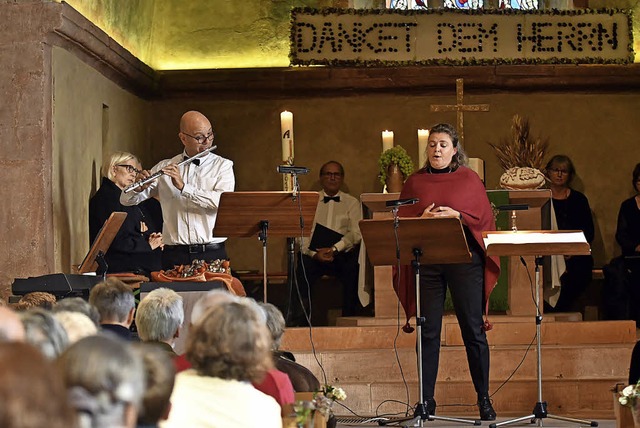 Eine der Solostimmen kam von Antje Tomaschke-Weschle.  | Foto: Wolfgang Knstle