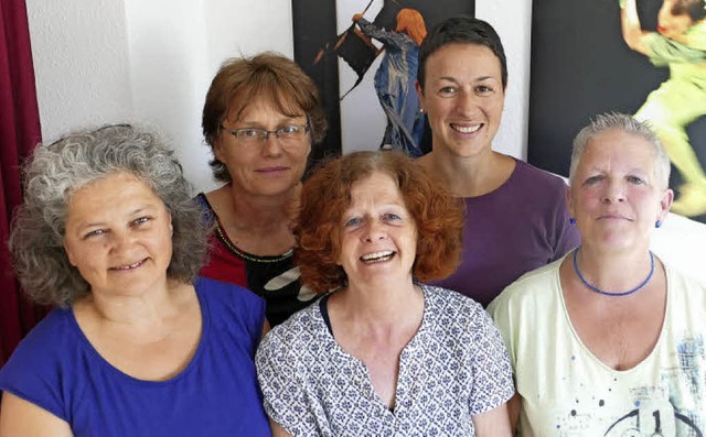 Justina Strk, Mechthild Frey, Mariann... Steffi Lais, Mieke Nizet (von links)   | Foto: Sabine Ehrentreich