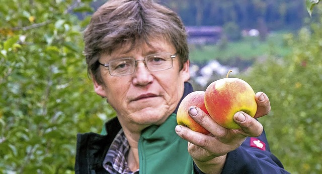 Obstbauer Bernhard Preis aus Kadelburg...einer Plantagen sind so gut wie leer.   | Foto: Rosa