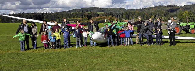 Drei- bis 14-Jhrige hatten viel Spa bei der Luftsportgemeinschaft Hotzenwald.  | Foto: Luftsportgemeinschaft