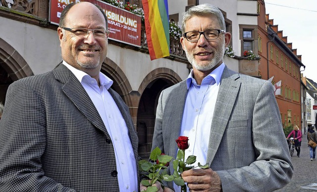 Nicht mehr nur quasi verheiratet: Jrg Krause (links) und Andreas Wand  | Foto: Michael Bamberger