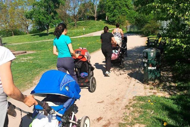 Fit im Park: Im Seepark mit oder ohne Kinderwagen trainieren