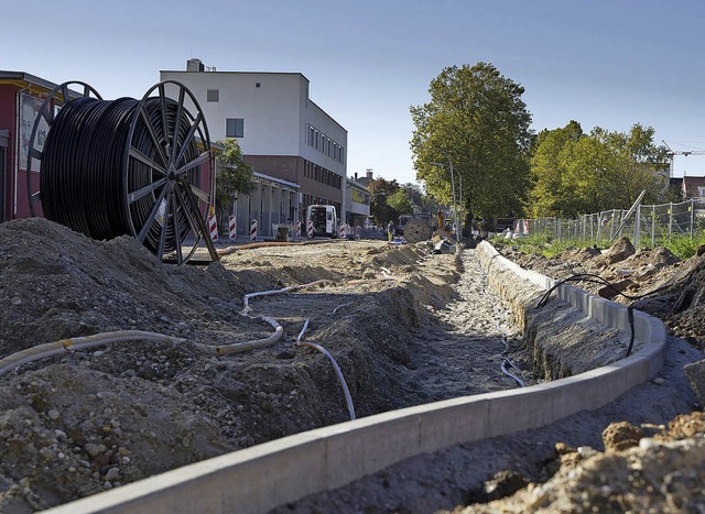 Arbeiten in der Georg-und-Maria-Dietrich-Strae   | Foto: Patrick von Au