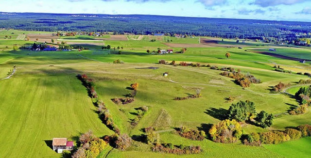 Blick von oben auf die Herbstlandschaft.   | Foto: Philippe Thines