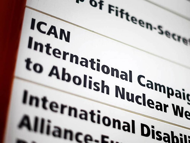 Internationale Kampagne zur Abschaffung von Atomwaffen ausgezeichnet  | Foto: AFP