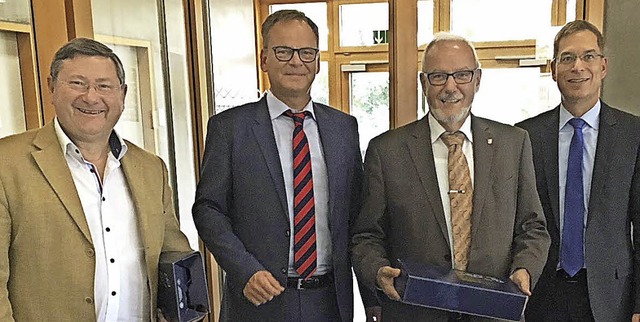 Zwei langjhrige Rathauschefs wurden  ...t Hanno Hurth (Landkreis Emmendingen)   | Foto: Adelbert mutz