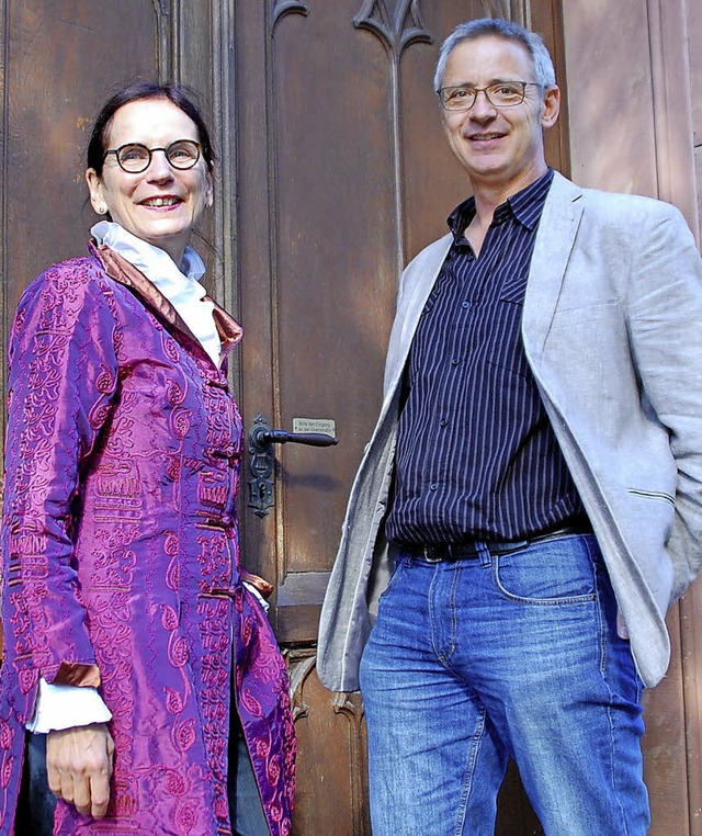 Jutta Wellhner und Christian Khlewei...talten das Jubilum in Offenburg mit.   | Foto: bpo