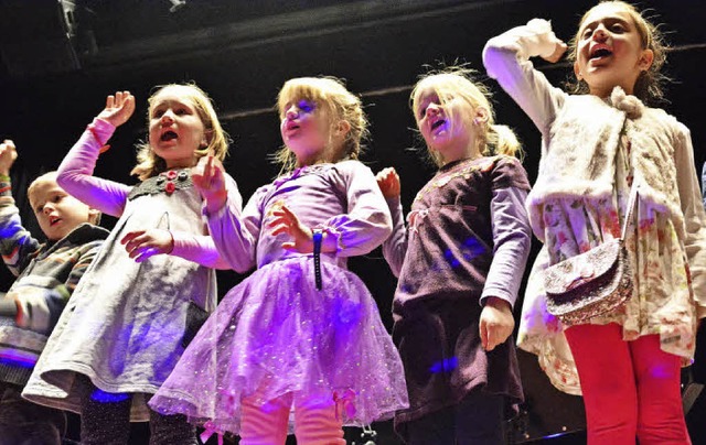 Kinder der musikalischen Frherziehung sind immer begeistert dabei.   | Foto: Barbara Ruda