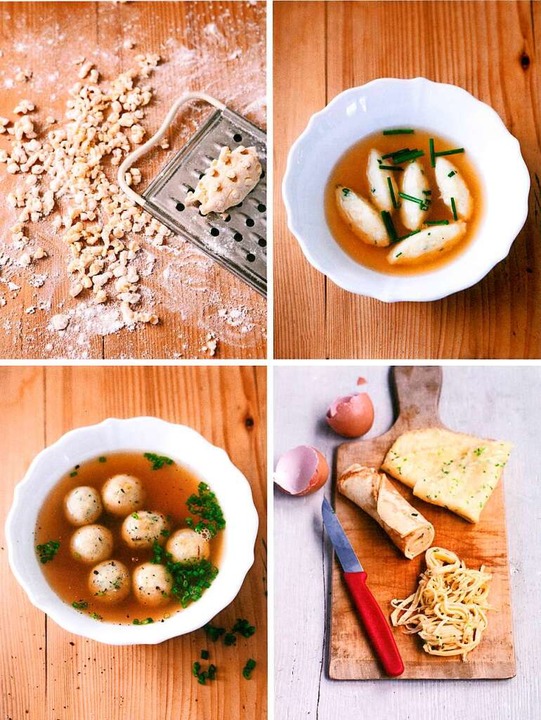 Badische Suppeneinlagen: Riebele, Grie...&#8222;Badisch&#8220; von Ben Kindler.  | Foto: Joss Andres 