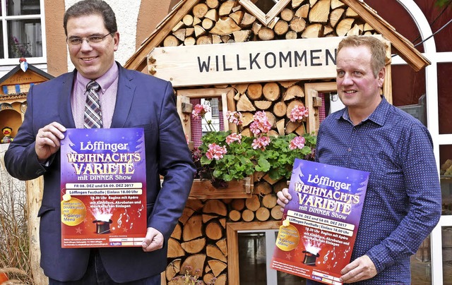 Willkommen zum Lffinger Weihnachtsvar...adtmarkletingleiter Karlheinz Rontke.   | Foto: Martin Wunderle