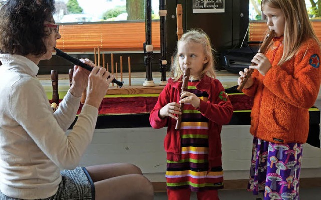 Wie schn Blockflte klingen kann, zei...formationsnachmittag der Musikschule.   | Foto: Roswitha Frey