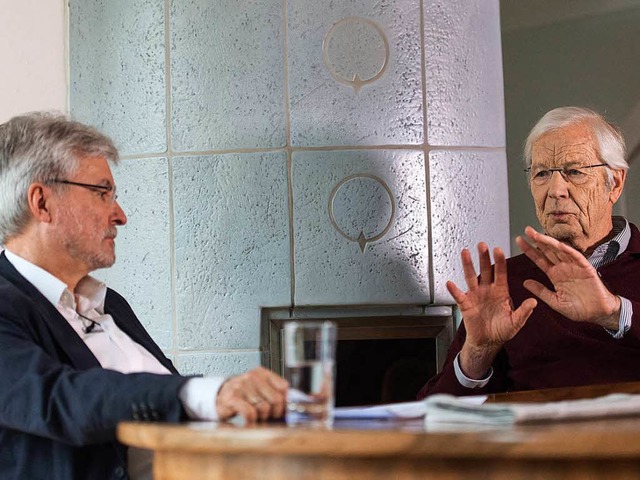 Thomas Hauser (links) und Ansgar Frst...s Chefredakteure die Badische Zeitung.  | Foto: Patrick Seeger