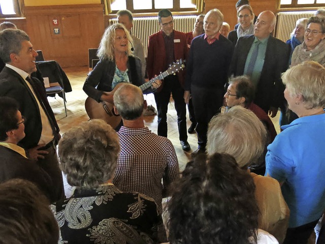 Daniela Sauter de Beltr mit Singen wie im Himmel  | Foto: Georg Vo