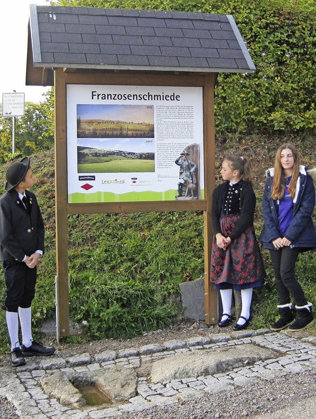 Junge Mitglieder im Schwarzwaldverein ...l an der Franzosenschmiede in Kappel.   | Foto: Doris Vogel