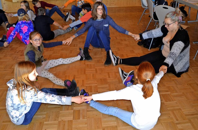 Die  Laienschauspieler der Bhnenfreun...s Friedenweiler beim Theaterworkshop.   | Foto: Liane Schilling