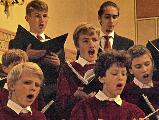 Die Freiburger Domsingknaben gaben in ...erbacher Kirche ein umjubeltes Konzert  | Foto: Karin Stckl-Steinebrunner