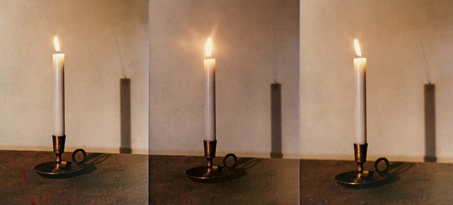 Auch fotografische Arbeiten  waren Dan...: Diese Kerzenmontage stammt von ihm.   | Foto: privat
