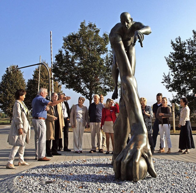 Der Boccia (hier die Aufnahme von der ...gekunstwerk laufen bereits in Riegel.   | Foto: Archivfoto: Michael Haberer