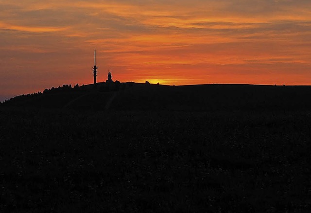 Ein Sonnenuntergang wie am lngsten Ta... Oktober um 19 Uhr nicht mehr bieten.   | Foto: Susanne Gilg