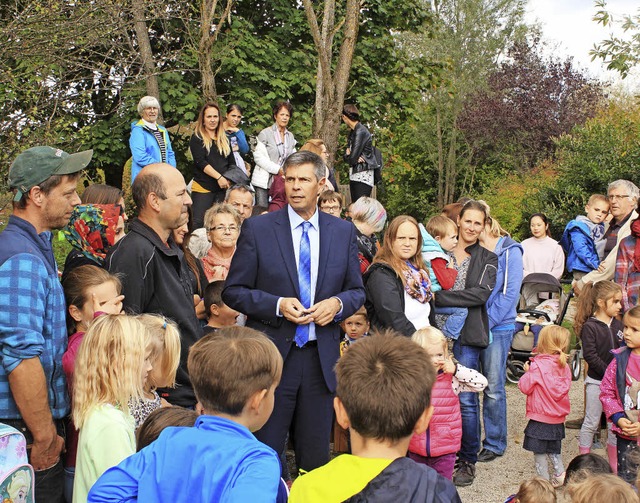 Einweihung des Naturkindergartens Bremt  | Foto: Heiner Fabry