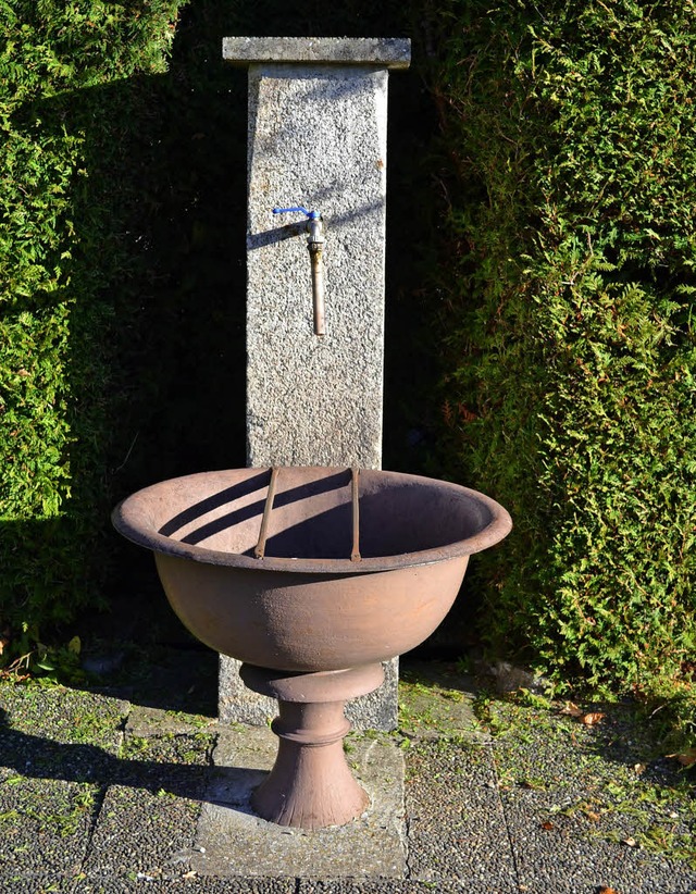 Dieser  Brunnen soll  in der Ortsmitte aufgestellt werden.   | Foto: Schilling