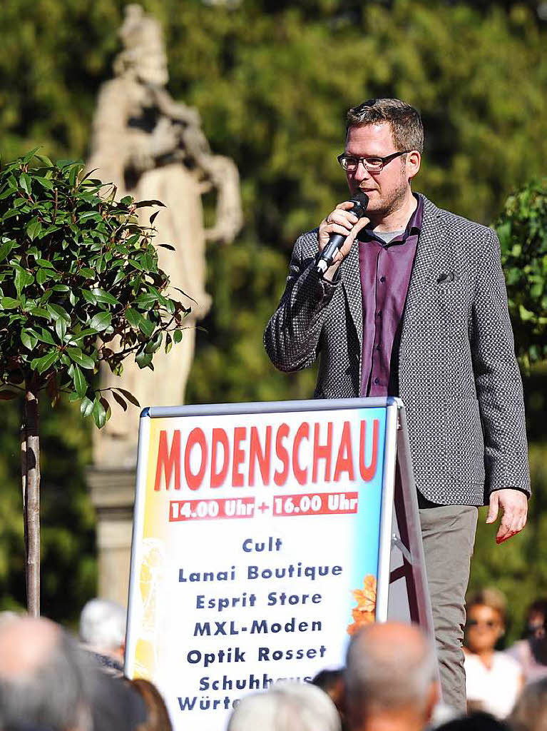 Hatten Grund zum Strahlen: Stefan Ltten, Vizechef des ausrichtenden Bad Krozingen Gewerbeverbandes und...