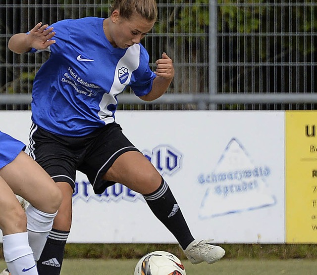 Robust am Ball: Lotta Kleiser vom SV Titisee   | Foto: seeger
