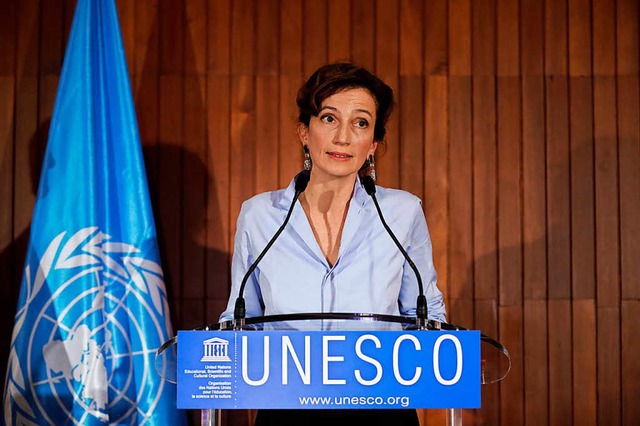 Die neue Unesco-Chefin Audray Azoulay  | Foto: AFP