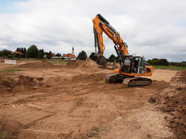 In Wyhl entsteht am Etterpfad ein Neubaugebiet.  | Foto: Michael Haberer