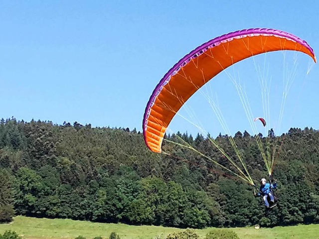 Gleich mehrere Gleitschirmflieger sind am Wochenende im Elztal abgestrzt.  | Foto: ZVG