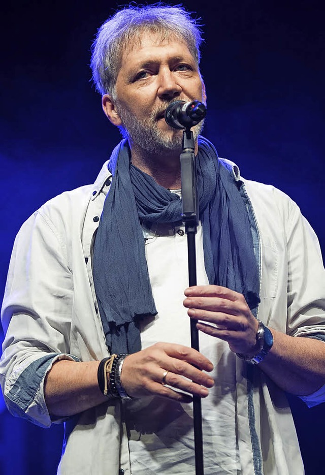 Stefan Unsers Pldoyer fr das Wnsche...r gewinnt den Denzlinger Poetry Slam.   | Foto: Ellen Schmauss