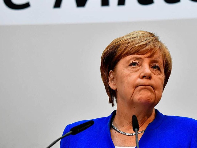 Kanzlerin Angela Merkel steht vor schwierigen Gesprchen.  | Foto: AFP