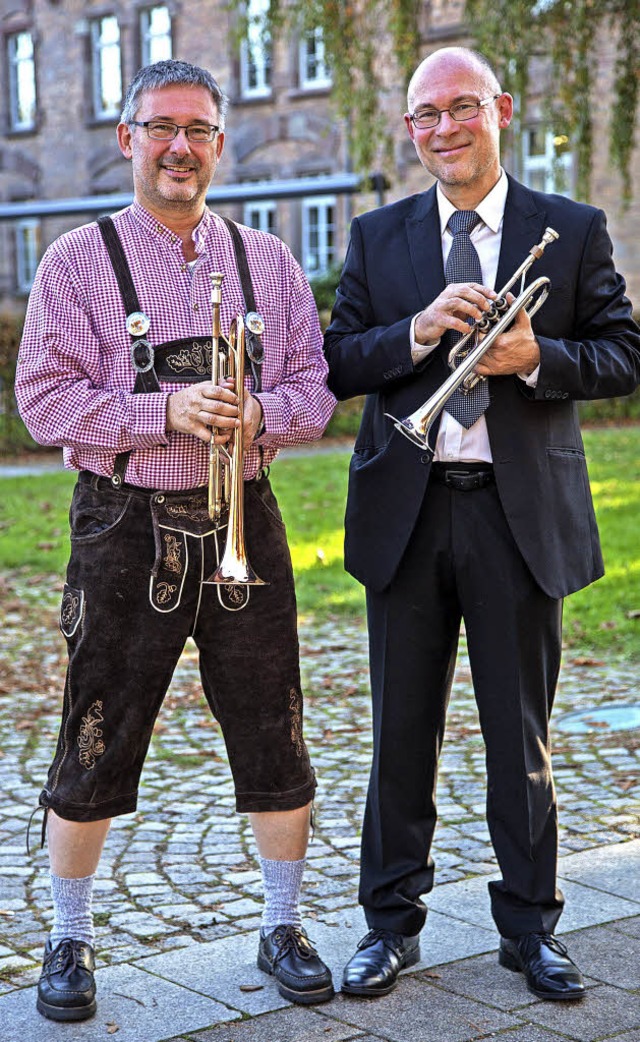 Manfred (links) und Bernhard Mnchbach...che kulturbotschafterliche Missionen.   | Foto: Armin Krger