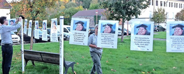 Reformator an der Leine: Martin Luther...burg und an weiteren Stellen im Dorf.   | Foto: Privat