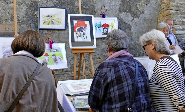 Viel zu bestaunen gab es auf dem Markt der schnen Dinge in Ebringen.  | Foto: Louis Gross