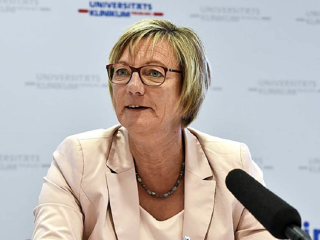 Edith Sitzmann, Finanzministerin von B...zur geplanten Freiburger Kinderklinik.  | Foto: Thomas Kunz