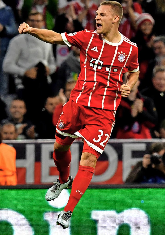 Wiedererstarkt: Torschtze Joshua Kimmich und der FC Bayern  | Foto: dpa