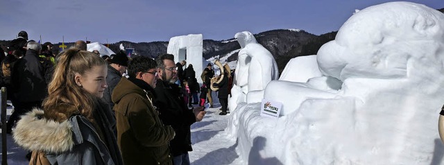 Schneeskulpturen sollen in Bernau auch...menden Jahr wieder geschaffen werden.   | Foto: Sebastian Barthmes