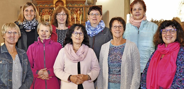 Heidi Furtwngler, Tanja Khn, Isabell...ren dem Gschweiler Liturgiekreis an.   | Foto: Liturgiekreis